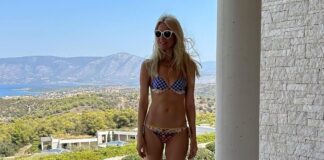 Το Top Model, Claudia Schiffer γιόρτασε στο Amanzoe, στο Πόρτο Χέλι Top Model Claudia Schiffer Amanzoe